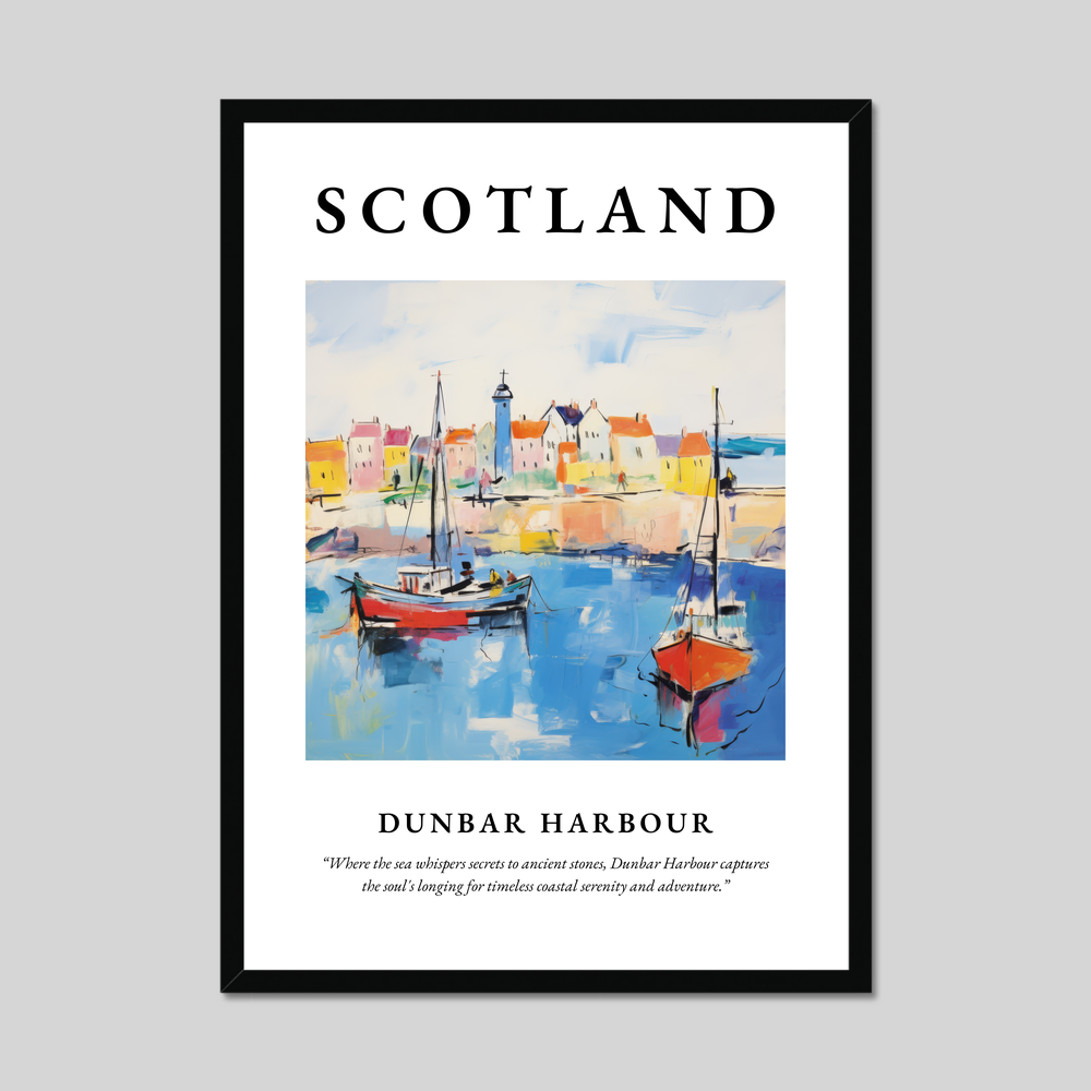 Poster of Dunbar Harbour, Scotland.