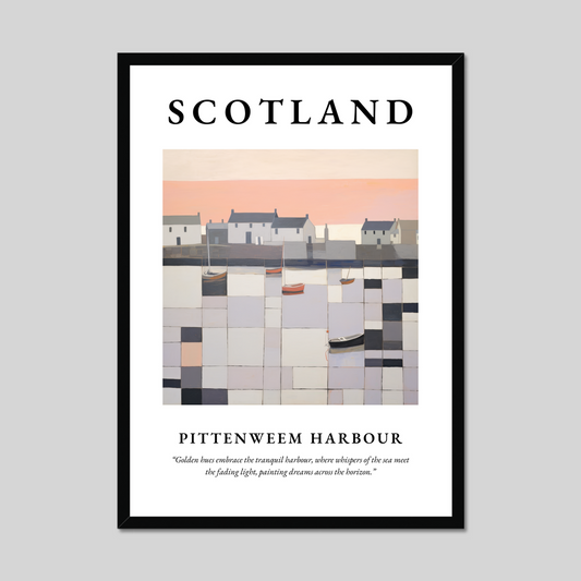 Poster of Pittenweem Harbour, Scotland.