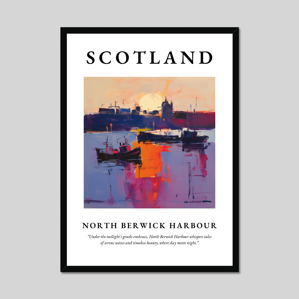 Poster of North Berwick Harbour, Scotland.