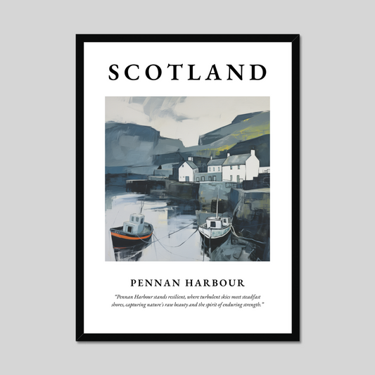 Poster of Pennan Harbour, Scotland.