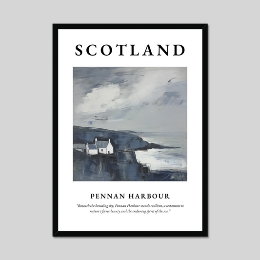 Poster of Pennan Harbour, Scotland.