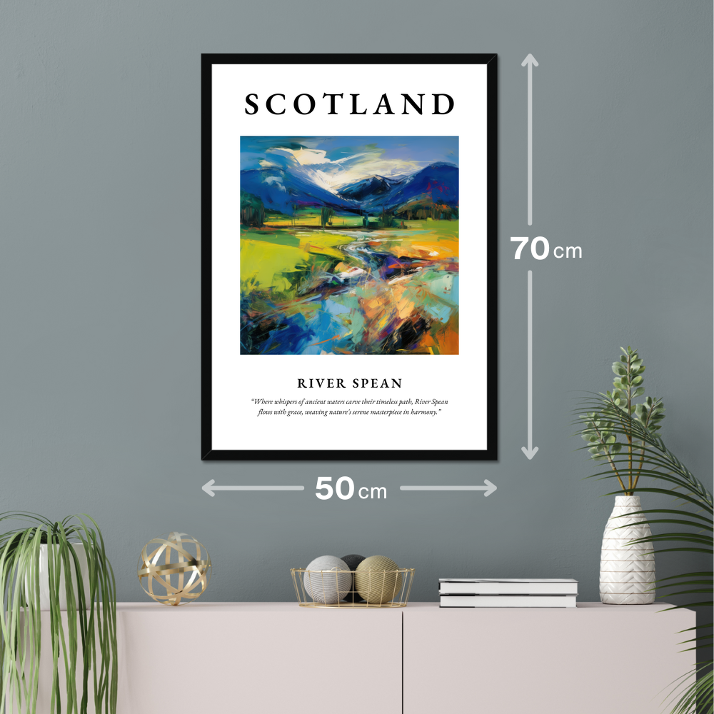 Poster of River Spean hanging on a wall