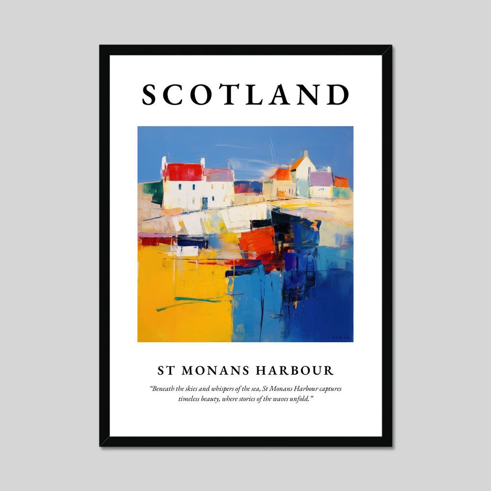 Poster of St Monans Harbour, Scotland.