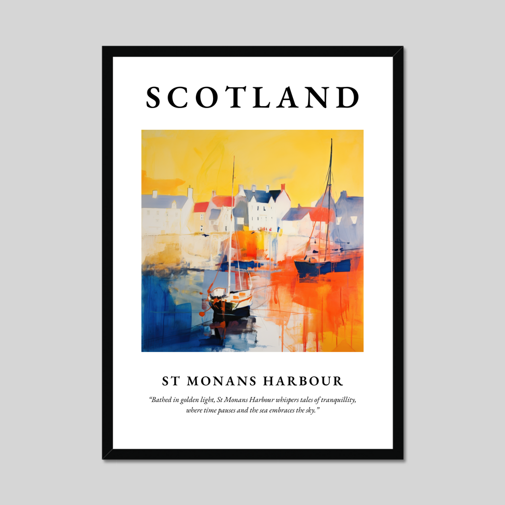 Poster of St Monans Harbour, Scotland.