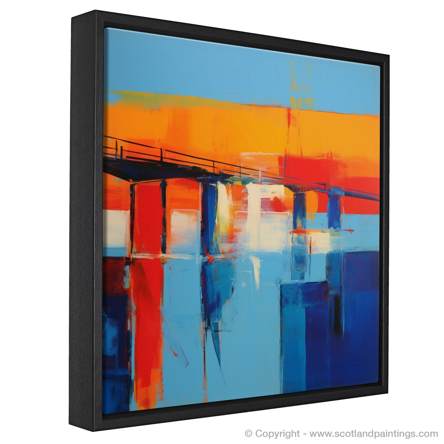 Tay Road Bridge Unveiled: An Abstract Expressionist Odyssey