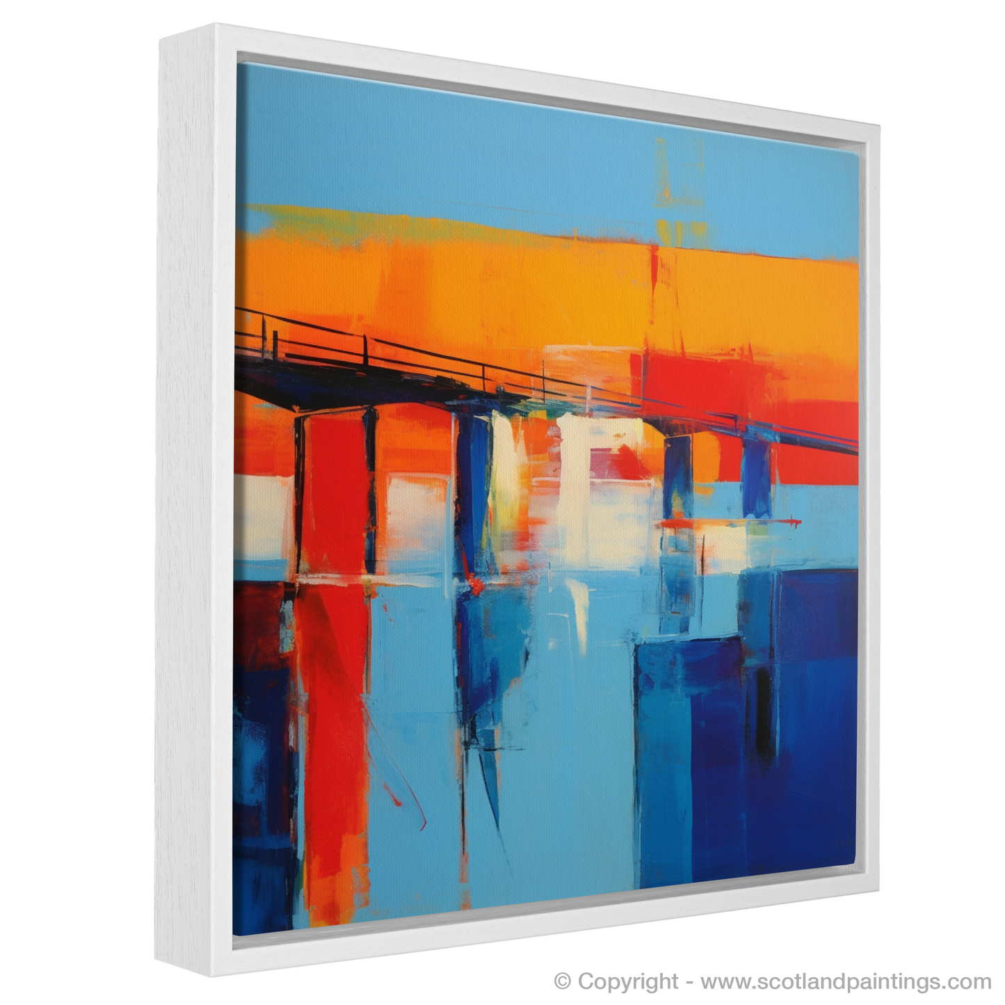 Tay Road Bridge Unveiled: An Abstract Expressionist Odyssey