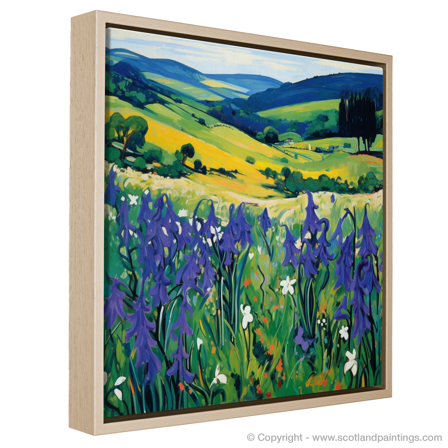 Harebell Harmony: A Fauvist Ode to Scottish Meadows