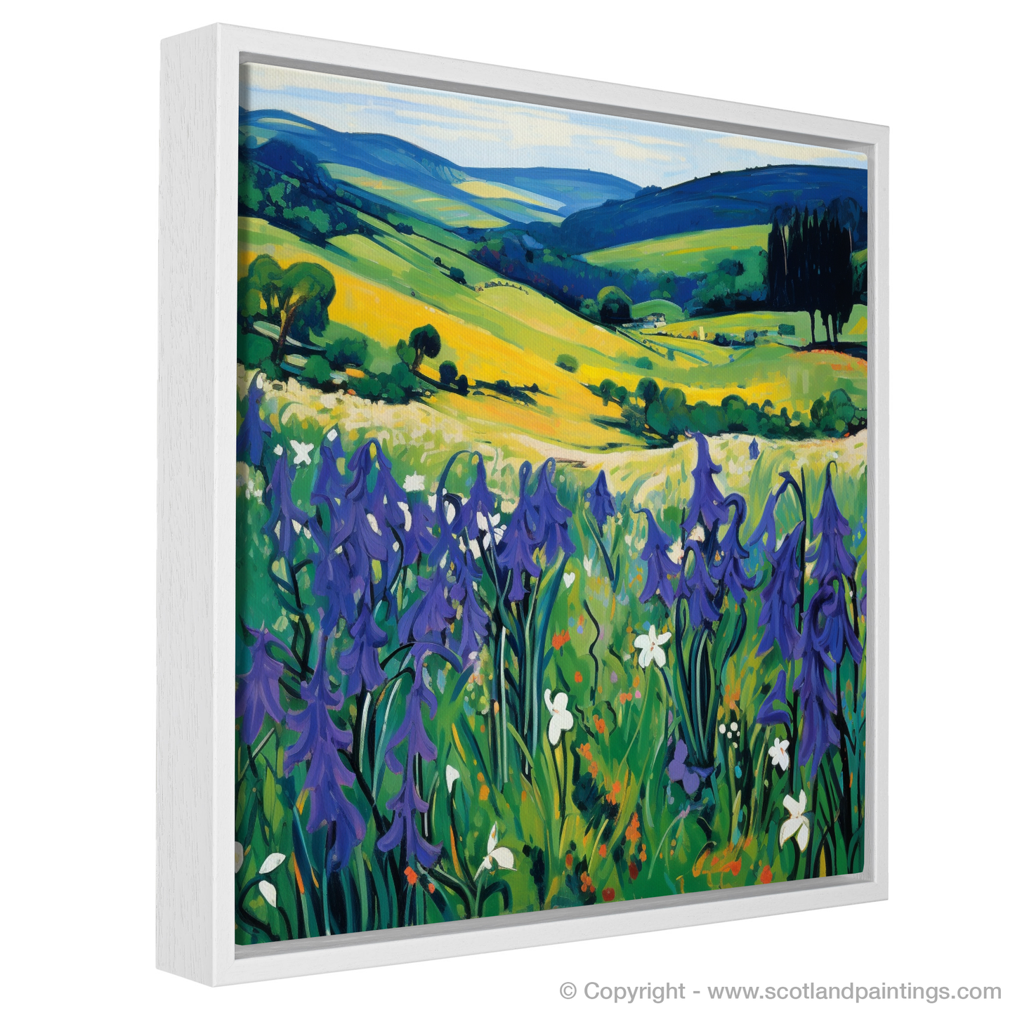 Harebell Harmony: A Fauvist Ode to Scottish Meadows