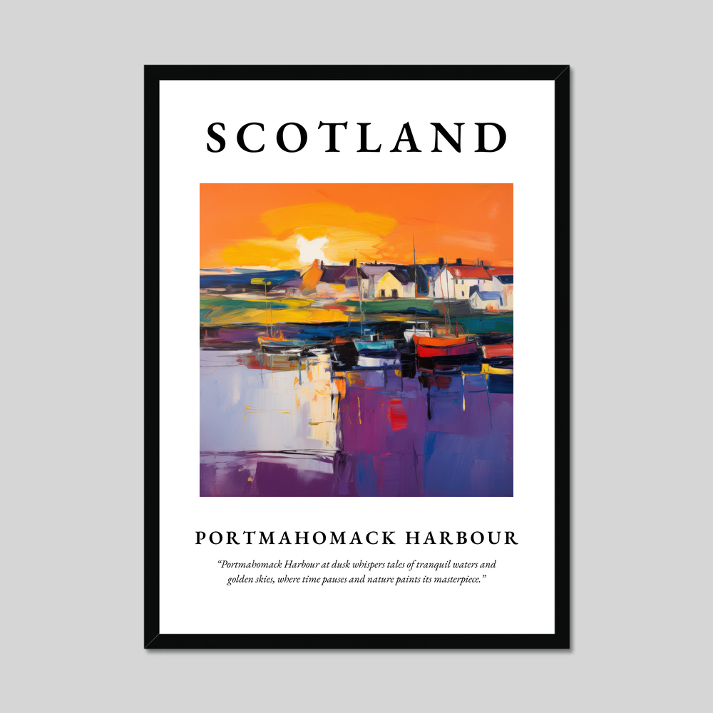 Poster of Portmahomack Harbour, Scotland.