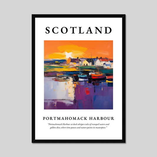 Poster of Portmahomack Harbour, Scotland.