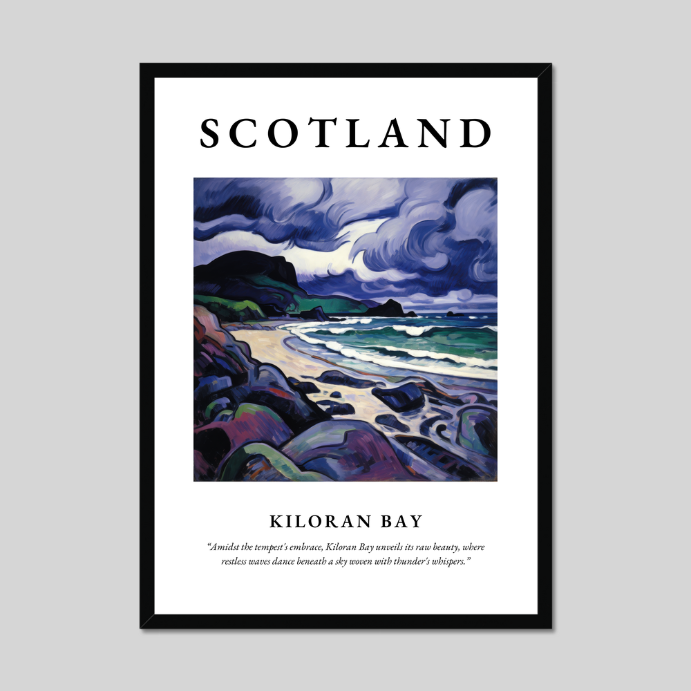 Poster of Kiloran Bay, Scotland.