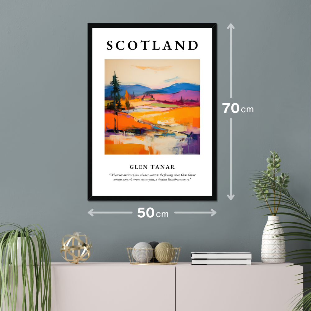 Poster of Glen Tanar hanging on a wall