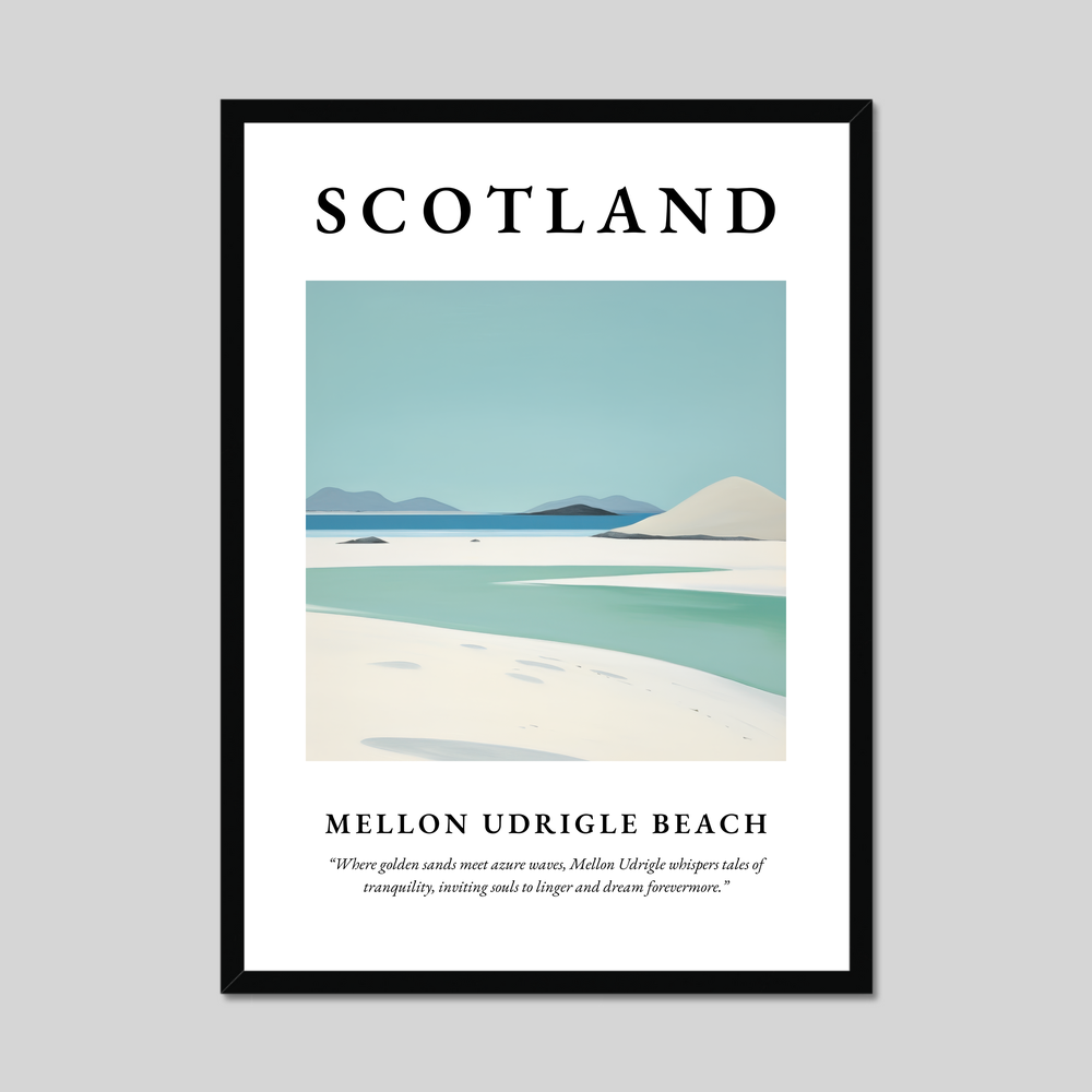 Poster of Mellon Udrigle Beach, Scotland.