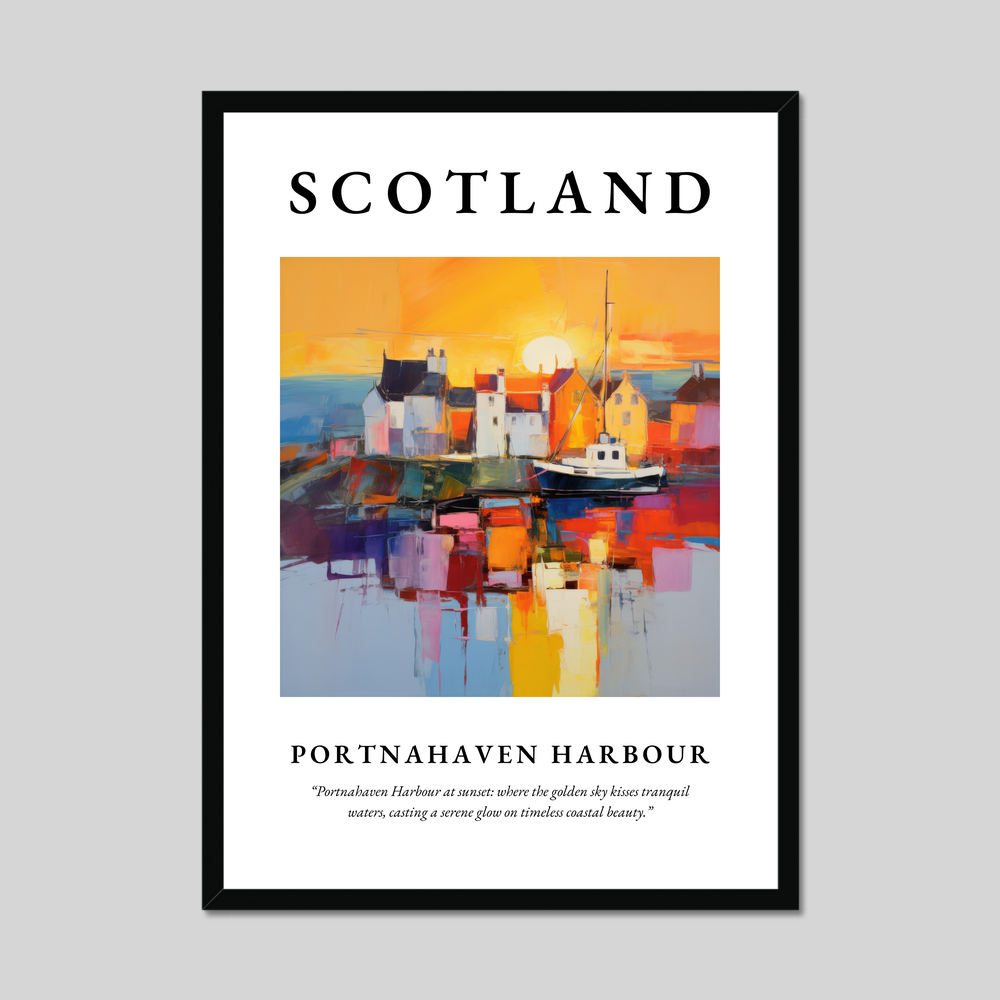 Poster of Portnahaven Harbour, Scotland.