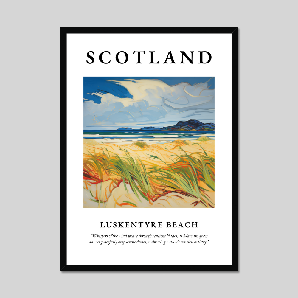 Poster of Luskentyre Beach, Scotland.