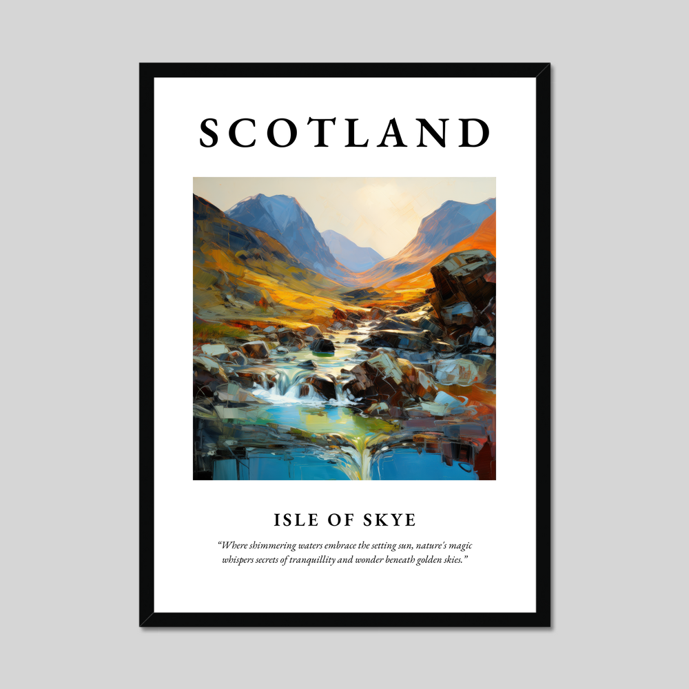 Poster of Isle of Skye, Scotland.