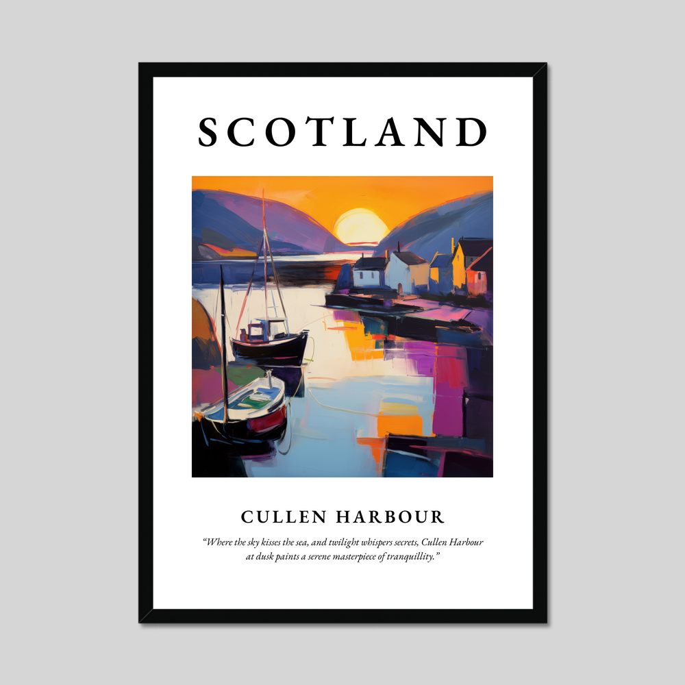 Poster of Cullen Harbour, Scotland.