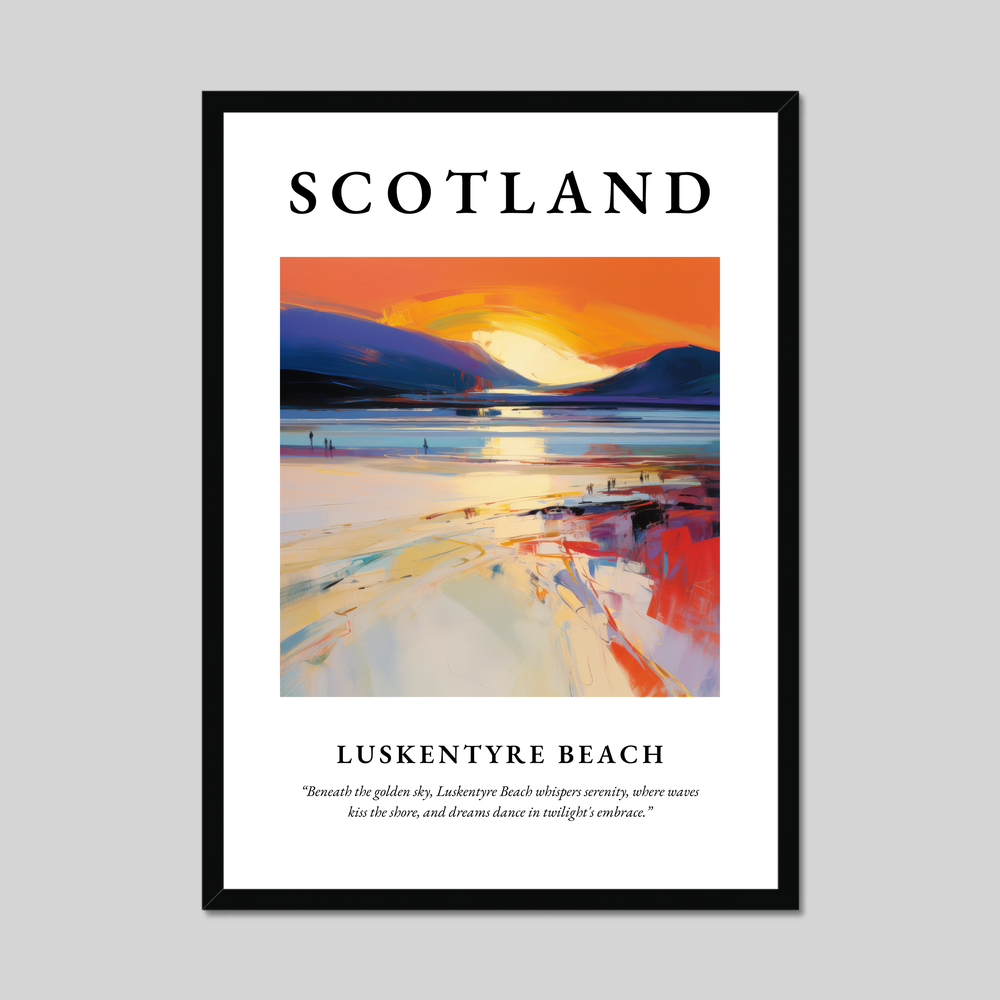 Poster of Luskentyre Beach, Scotland.