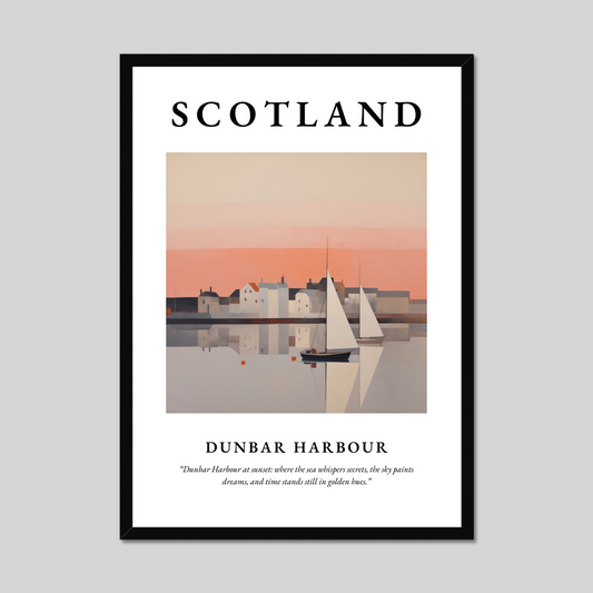 Poster of Dunbar Harbour, Scotland.