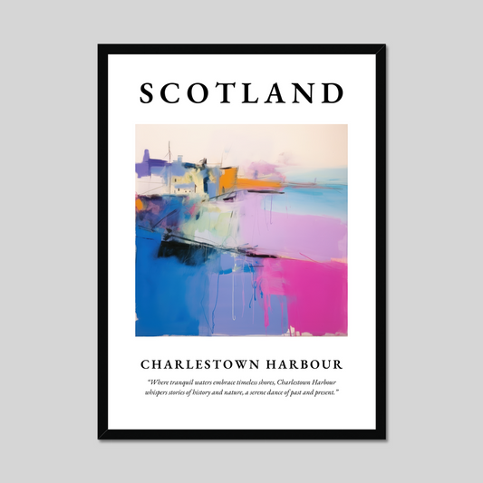 Poster of Charlestown Harbour, Scotland.