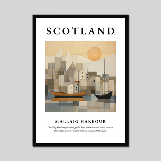 Poster of Mallaig Harbour, Scotland.