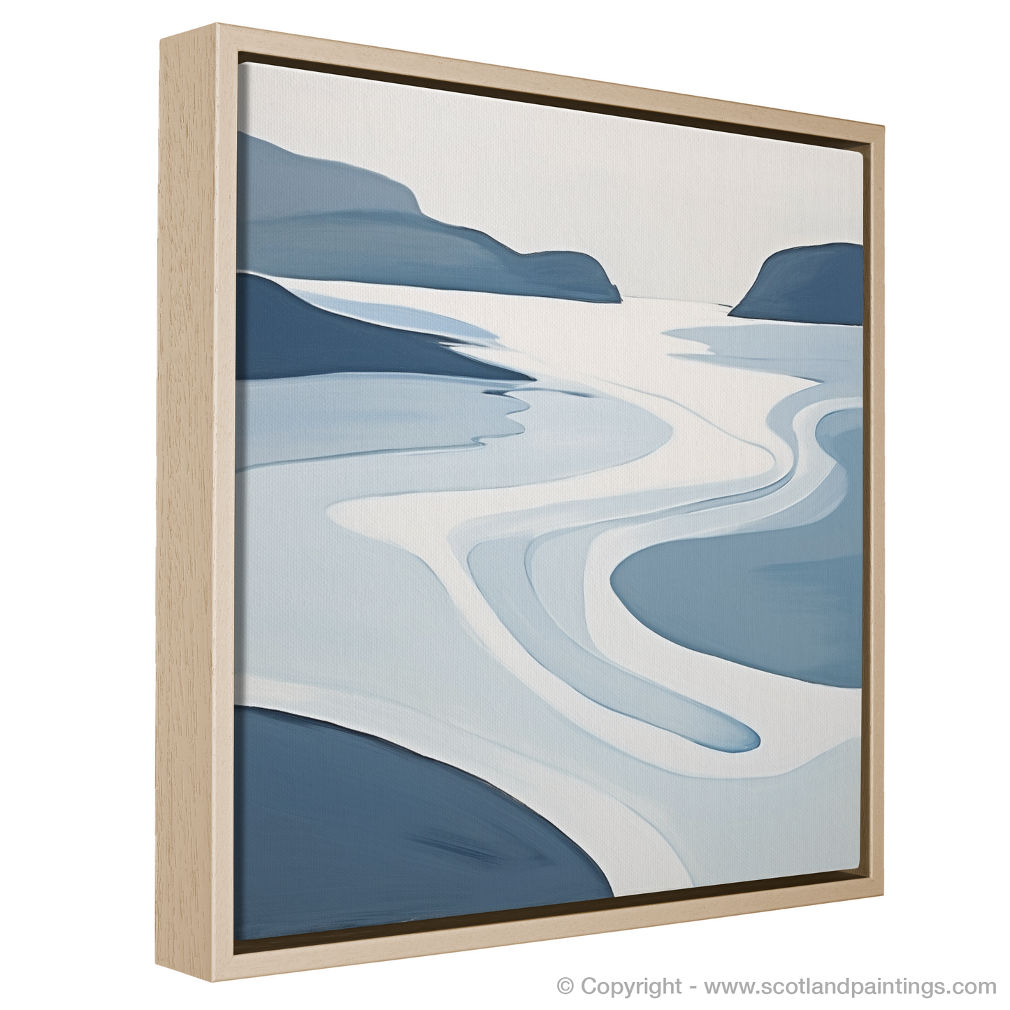 Achmelvich Bay Abstraction: Serenity in Shapes and Tones