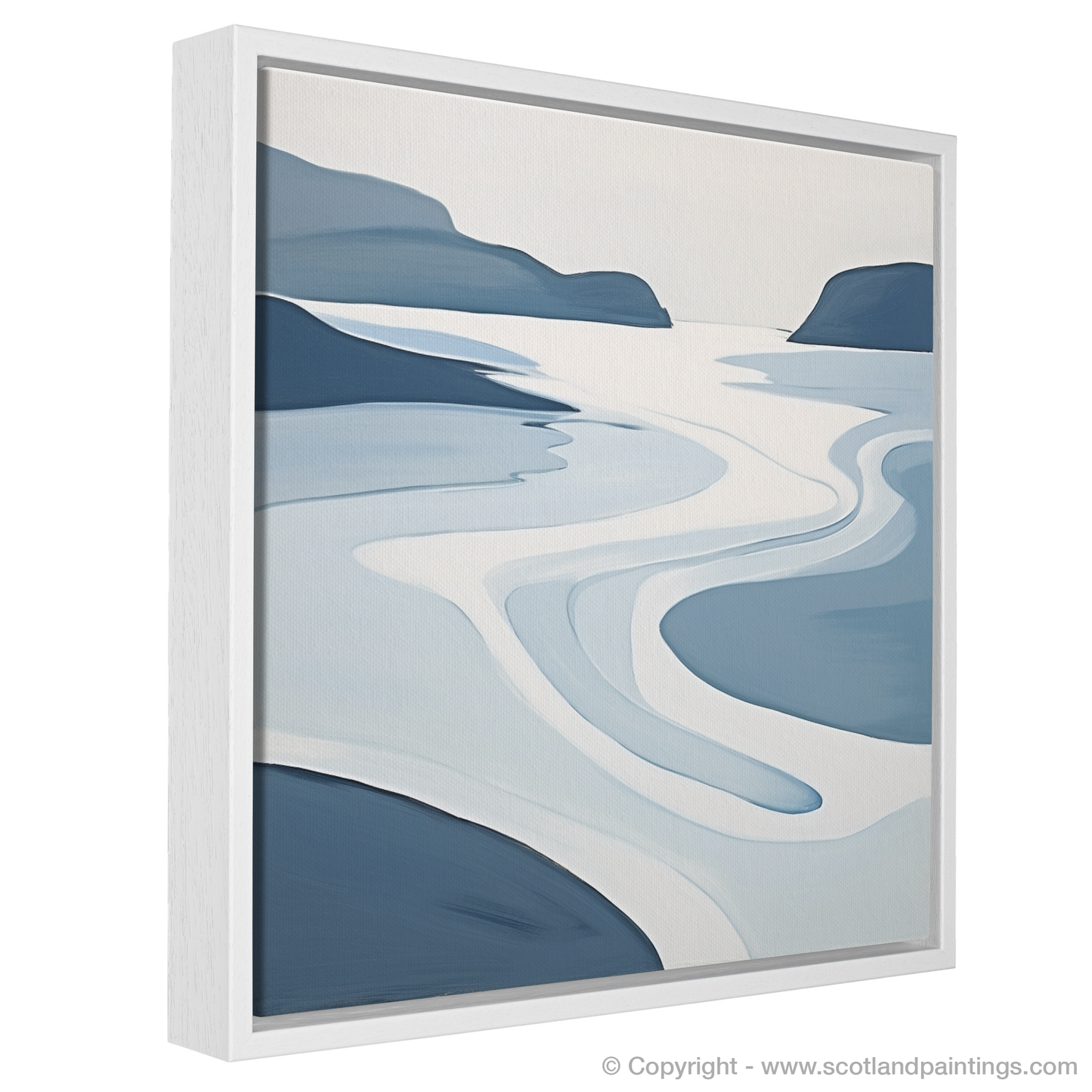 Achmelvich Bay Abstraction: Serenity in Shapes and Tones