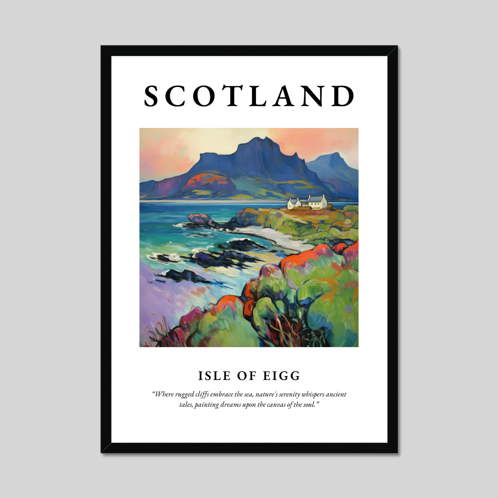 Poster of Isle of Eigg, Scotland.