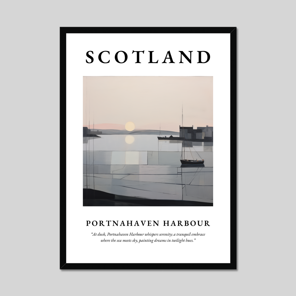 Poster of Portnahaven Harbour, Scotland.