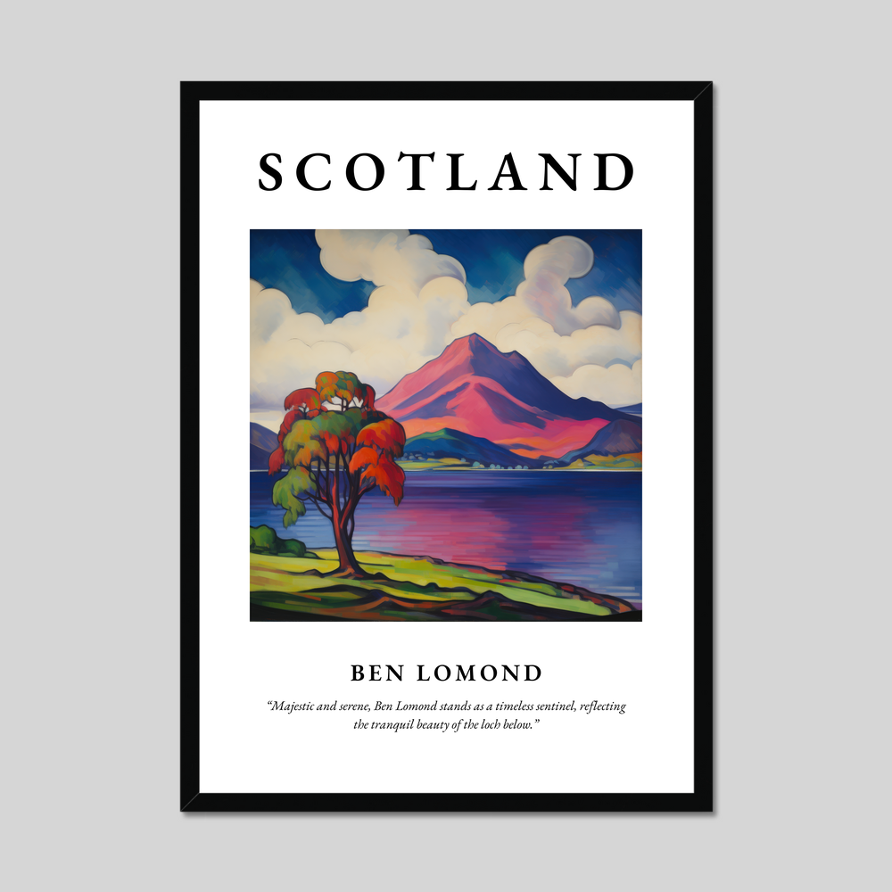 Poster of Ben Lomond, Scotland.