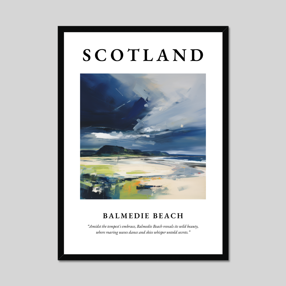 Poster of Balmedie Beach, Scotland.