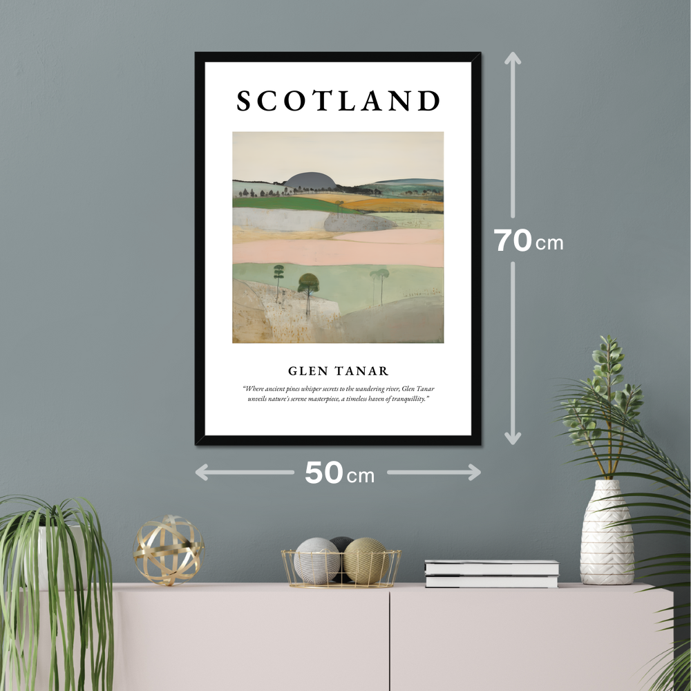 Poster of Glen Tanar hanging on a wall