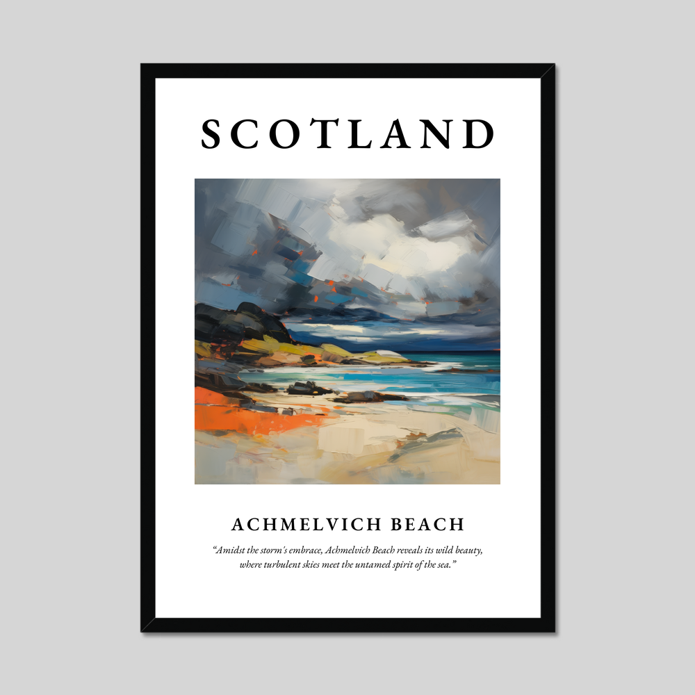 Poster of Achmelvich Beach, Scotland.