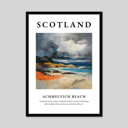 Poster of Achmelvich Beach, Scotland.