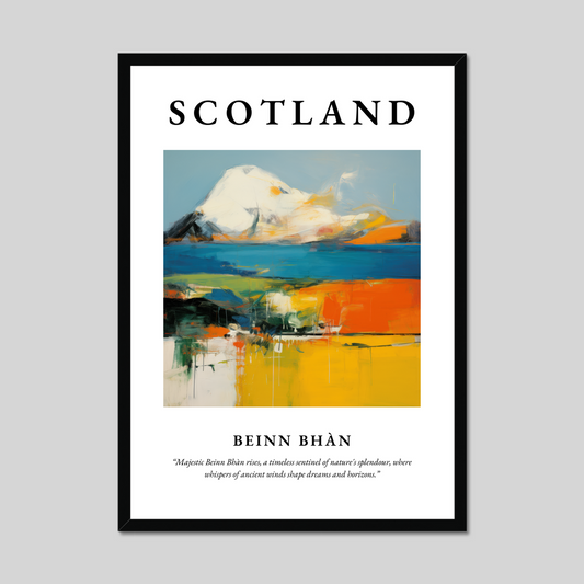 Poster of Beinn Bhàn, Scotland.