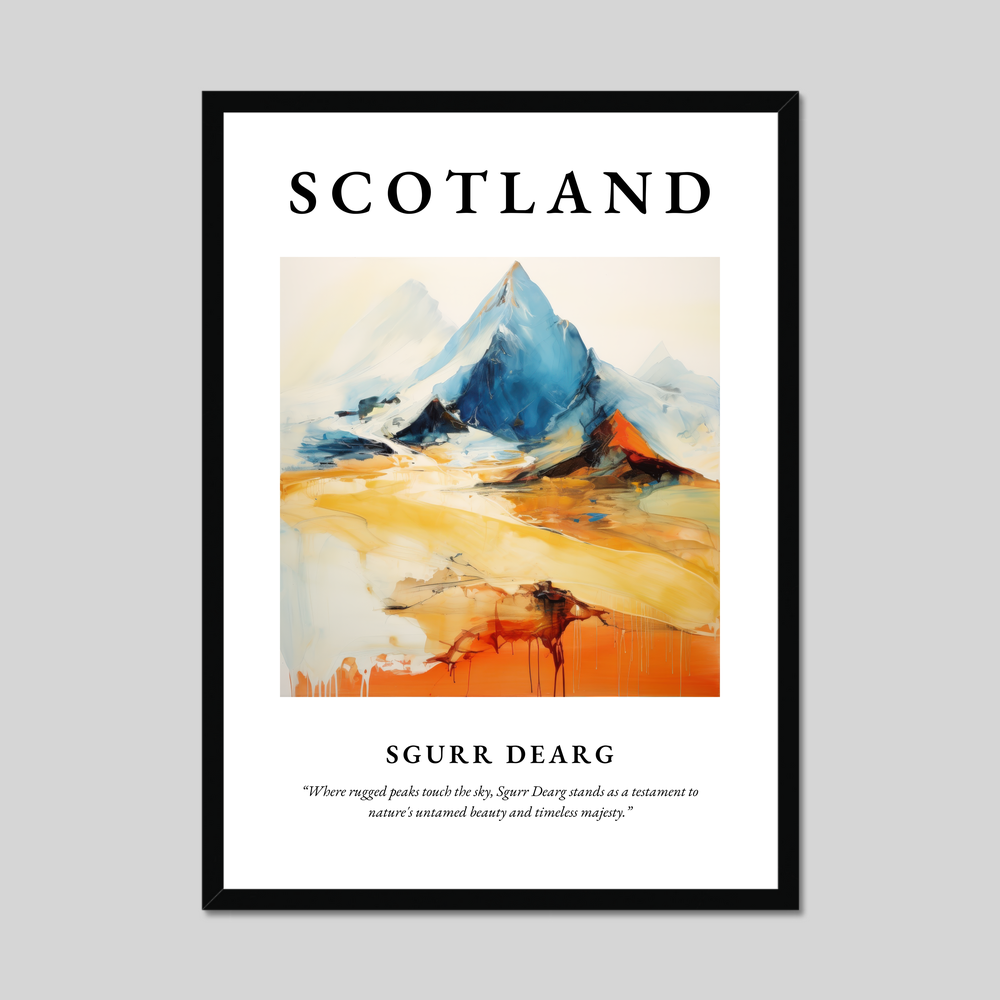 Poster of Sgurr Dearg, Scotland.