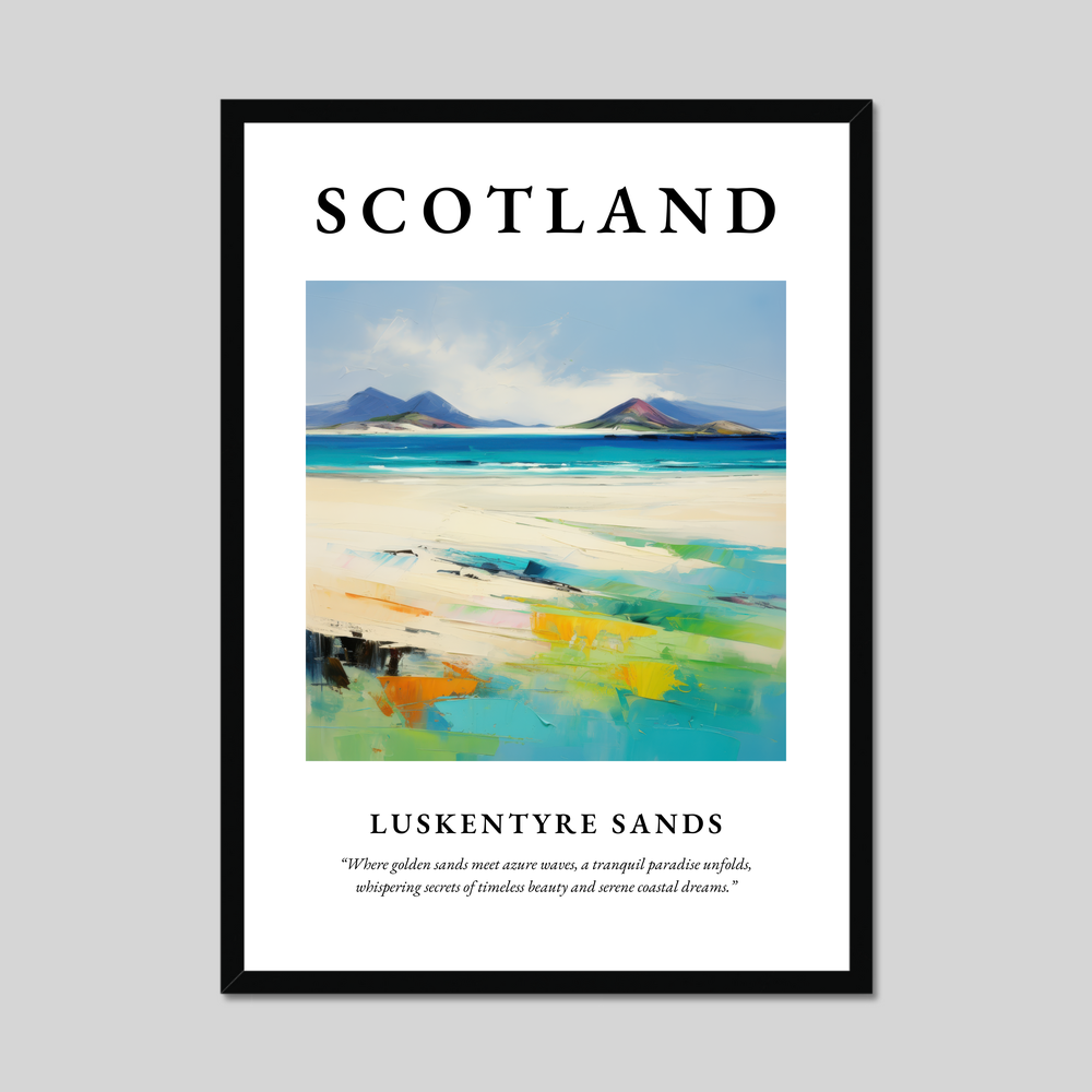 Poster of Luskentyre Sands, Scotland.