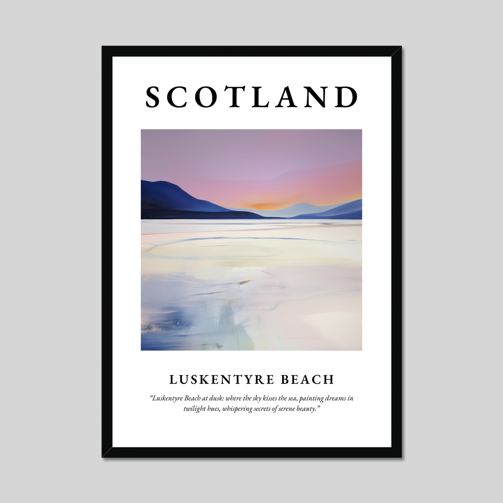 Poster of Luskentyre Beach, Scotland.