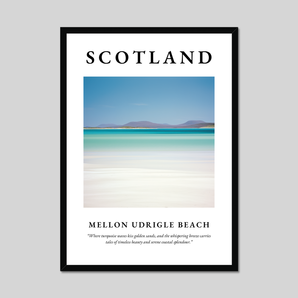 Poster of Mellon Udrigle Beach, Scotland.