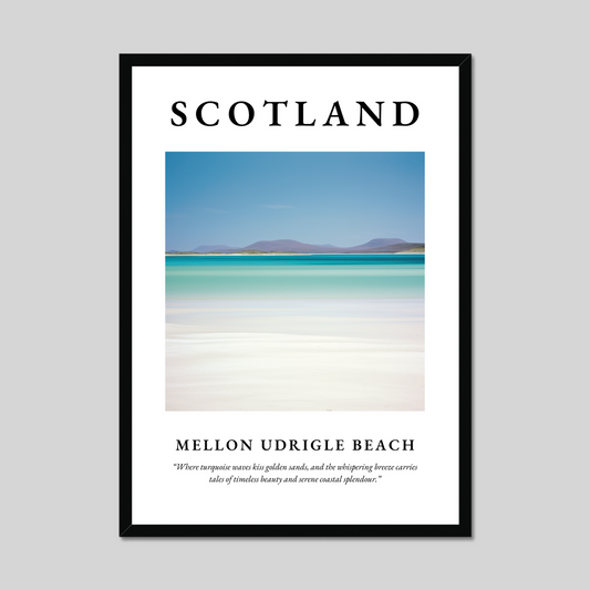 Poster of Mellon Udrigle Beach, Scotland.