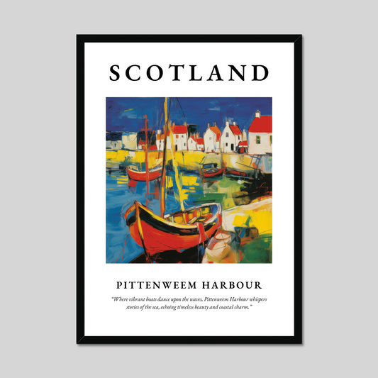 Poster of Pittenweem Harbour, Scotland.