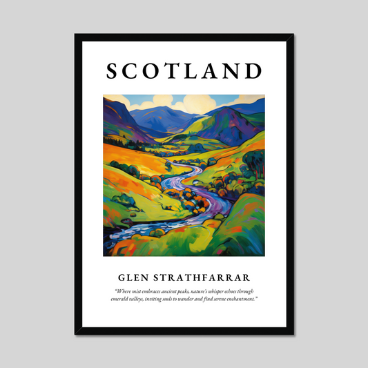 Poster of Glen Strathfarrar, Scotland.