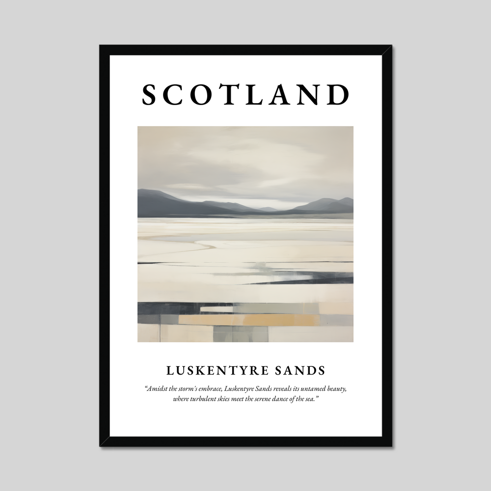 Poster of Luskentyre Sands, Scotland.