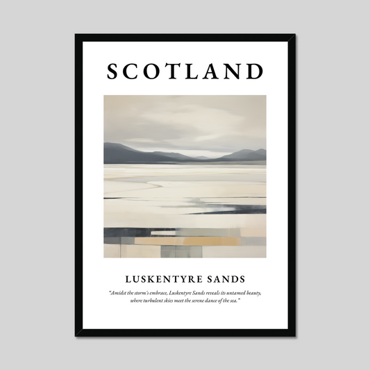 Poster of Luskentyre Sands, Scotland.