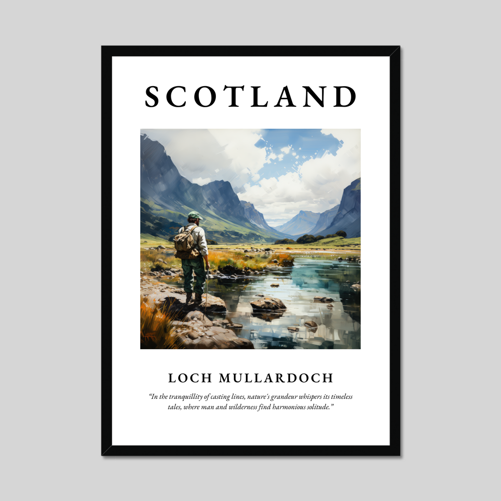 Poster of Loch Mullardoch, Scotland.