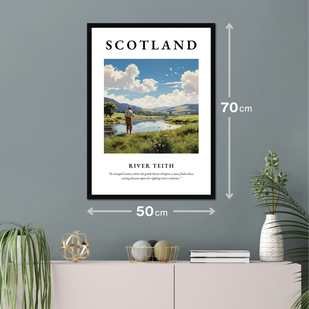 Poster of River Teith hanging on a wall