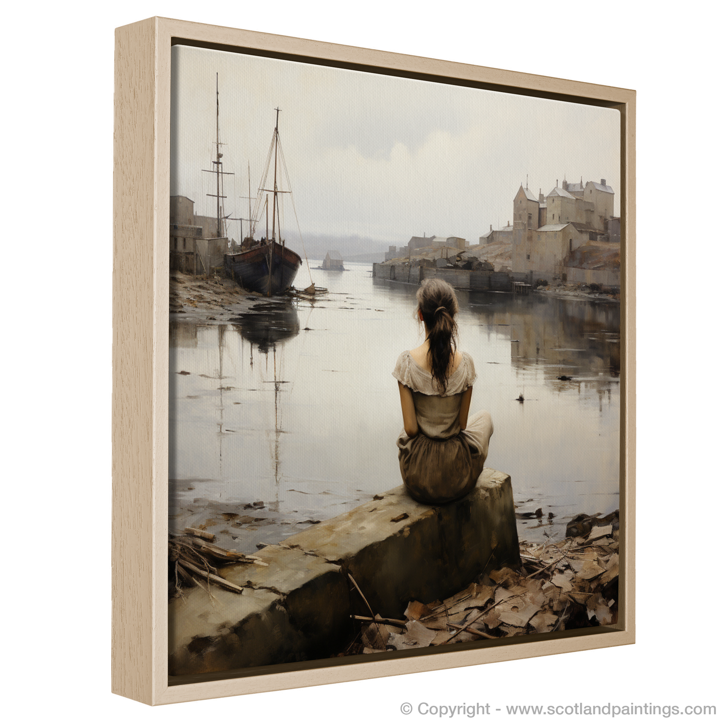 Harbourside Reflections: A Woman's Contemplation in Leith