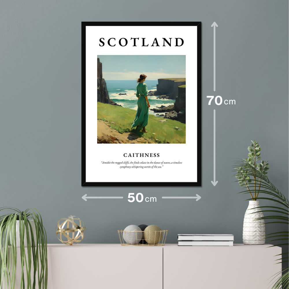 Poster of Caithness hanging on a wall