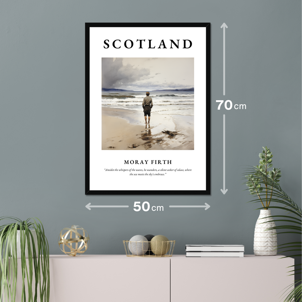 Poster of Moray Firth hanging on a wall