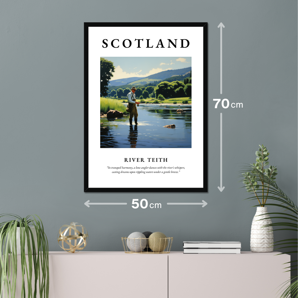 Poster of River Teith hanging on a wall